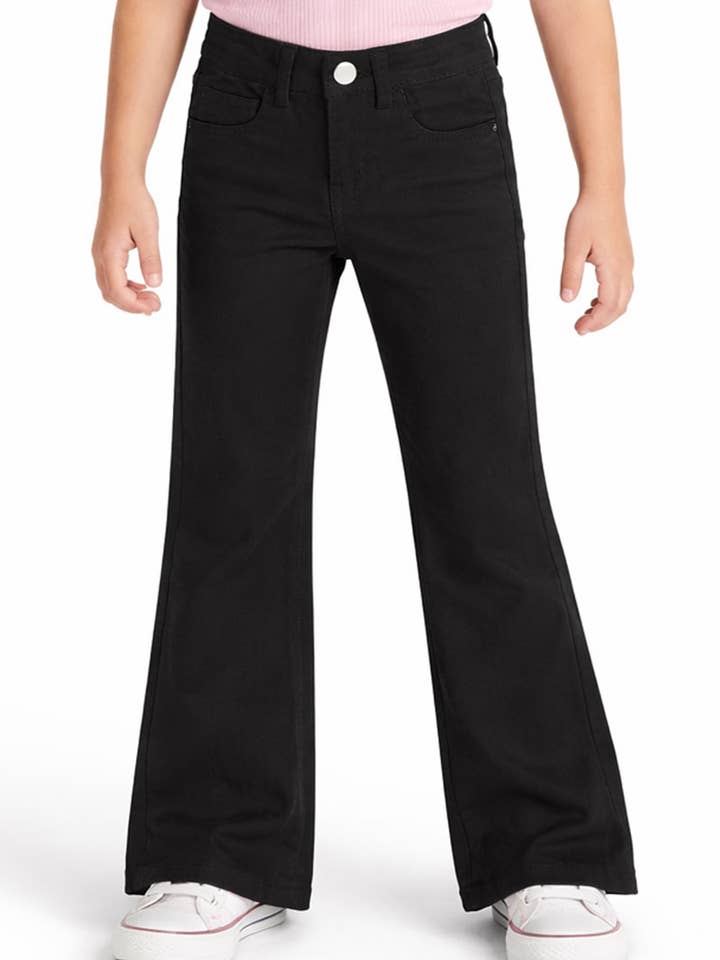 GCP-23-89139B Girl's Stretch Twill Boot Cut Pants for wholesale by Cutie Patootie Clothing