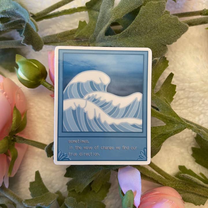 ocean polaroid sticker for wholesale by jlurose