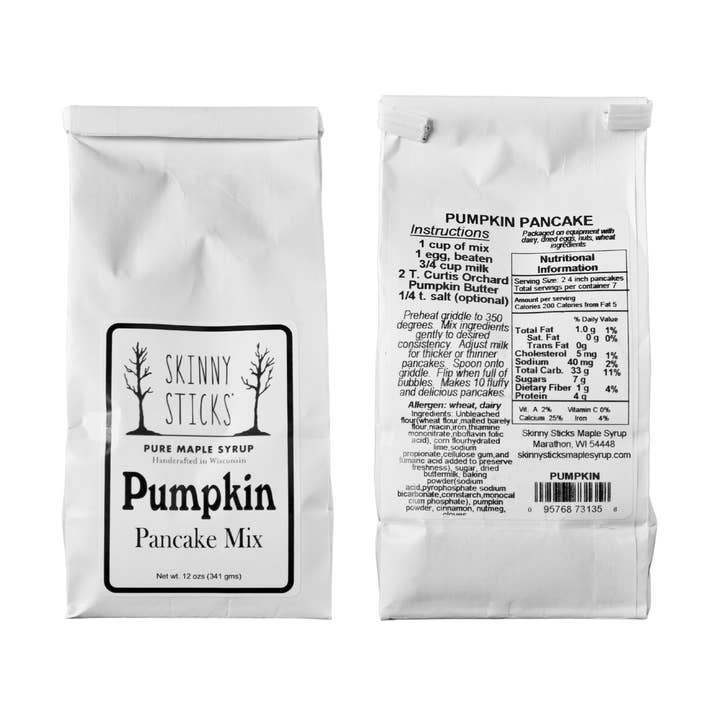 Miscele per pancake di Skinny Sticks - Zucca per la vendita all'ingrosso da parte di Skinny Sticks' Maple Syrup