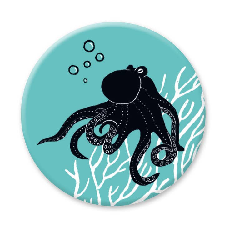 Round Magnet Octopus for wholesale by Katja Rub