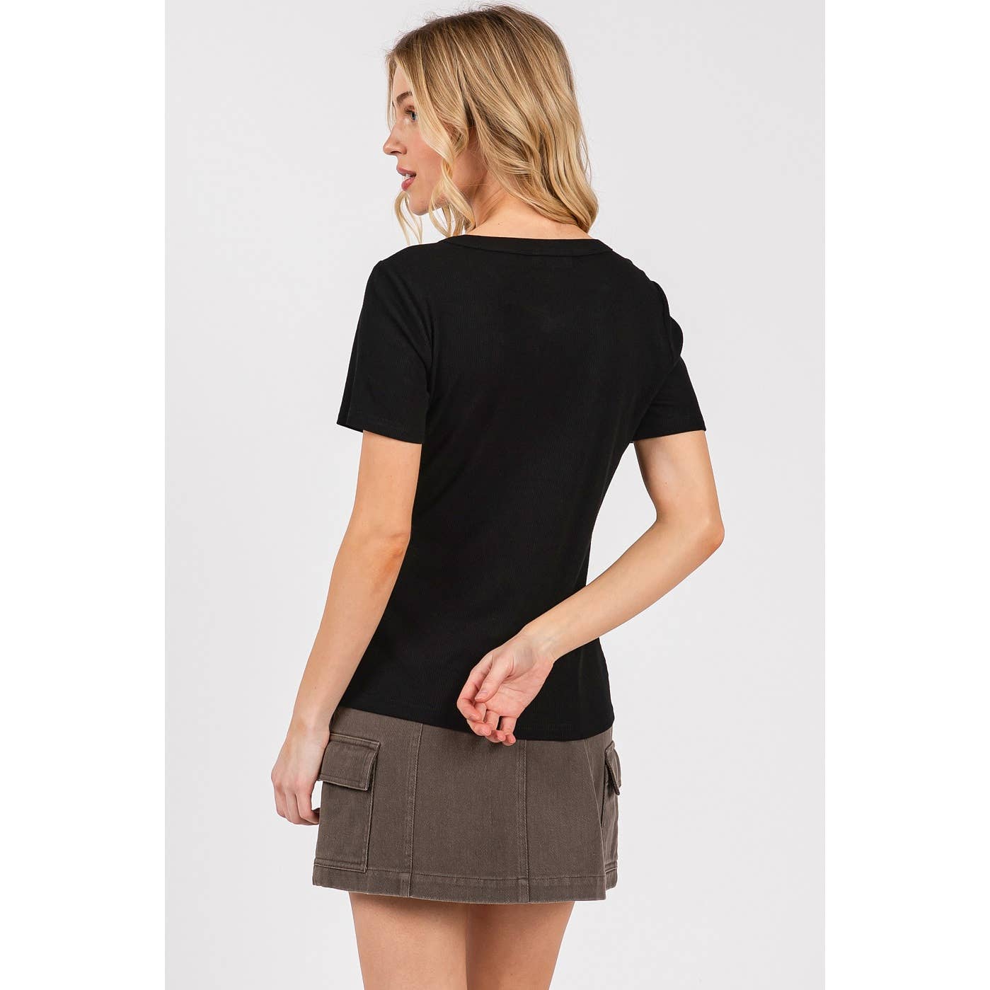 mittoshop – wholesale Knit top – Women's – RIBBED ROUND NECK SHORT SLEEVE BASIC CLASSIC TEE6