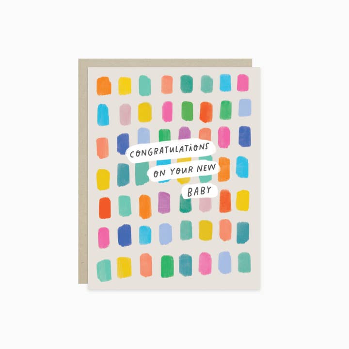 Barone and Co. - Wholesale Baby Card - New Baby Swatches