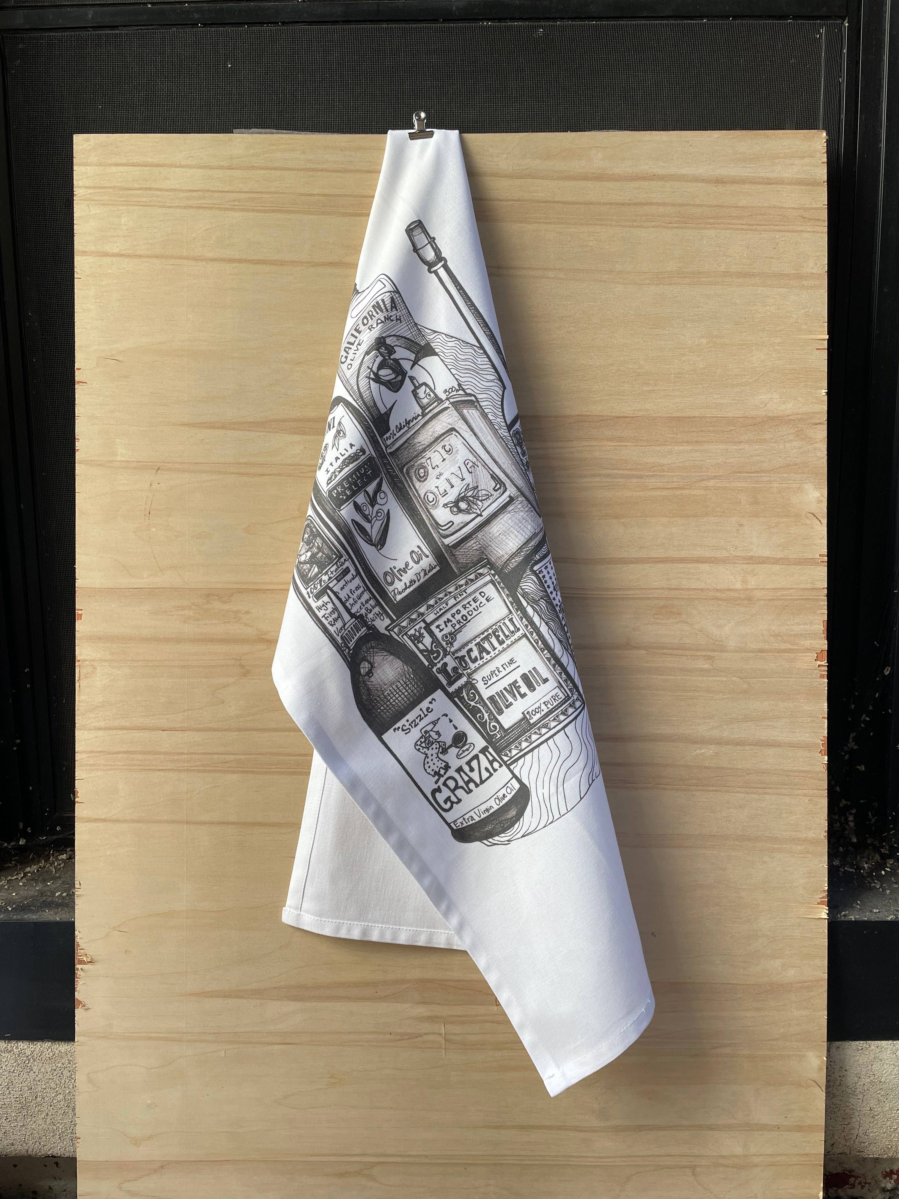 KLoRebel Art Co. - Wholesale Tea Towel - Olive Oil - Tea Towel2