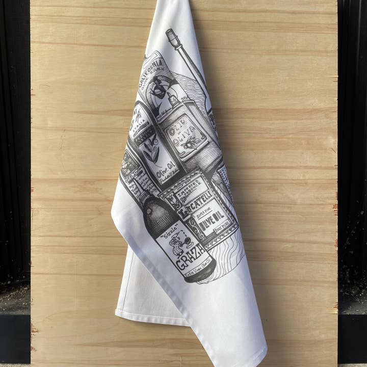KLoRebel Art Co. - Wholesale Tea Towel - Olive Oil - Tea Towel2