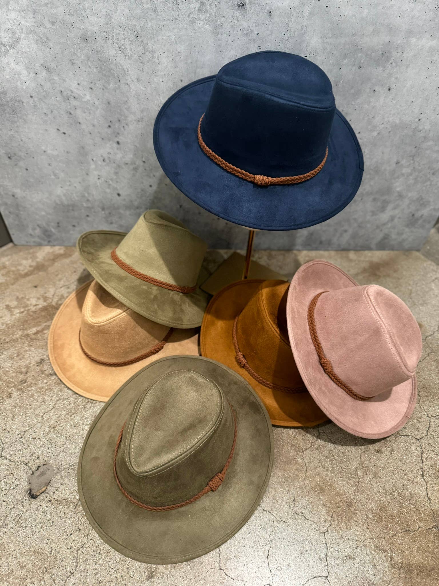 Love and Thyme - Wholesale Fedora - Women's - Best Seller! Vegan Suede Panama Hat Short Brim2