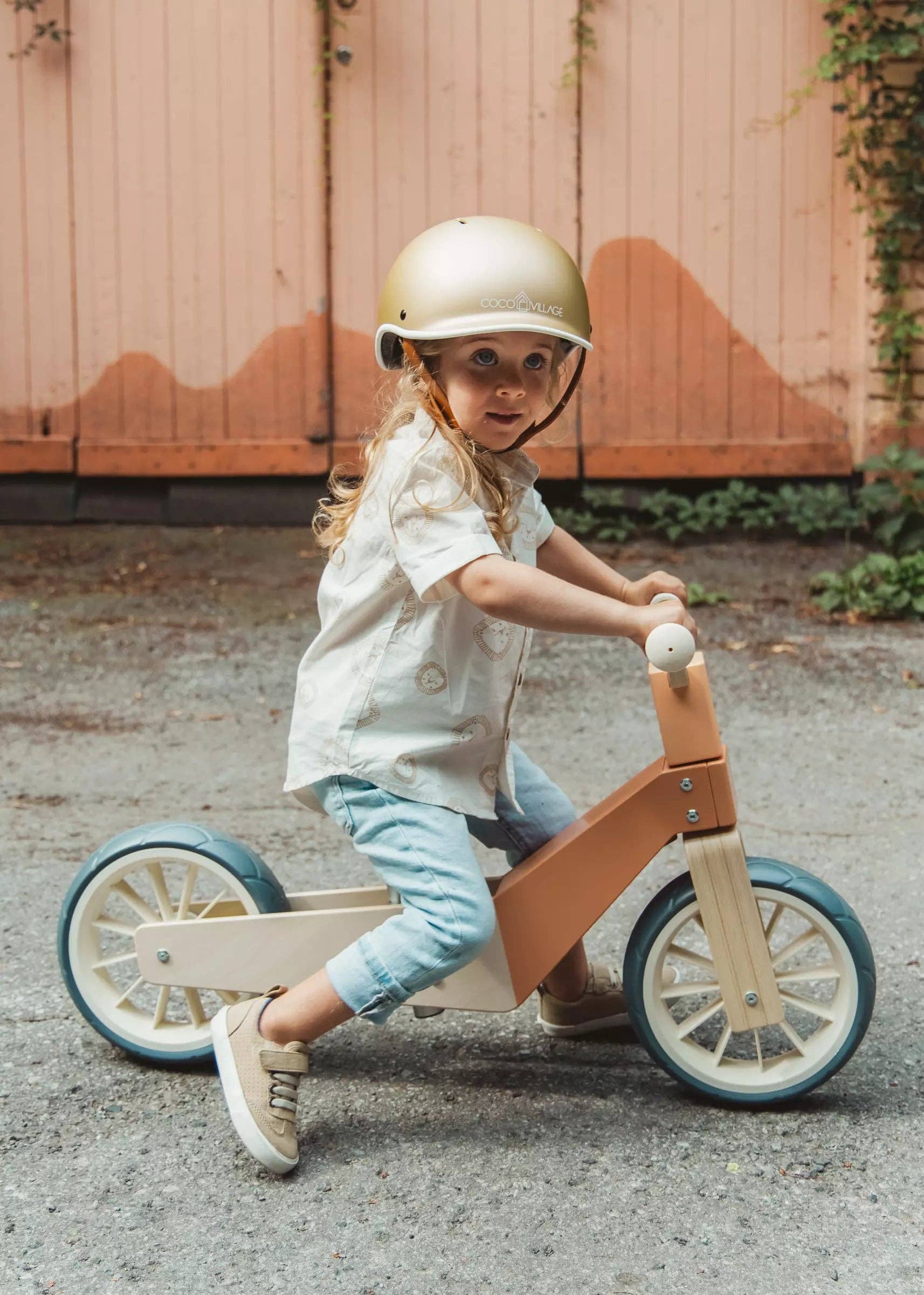 Coco Village - Wholesale Bike/Scooter - Kids - Wooden Balance Bike 3-in-1 - Grapefruit2