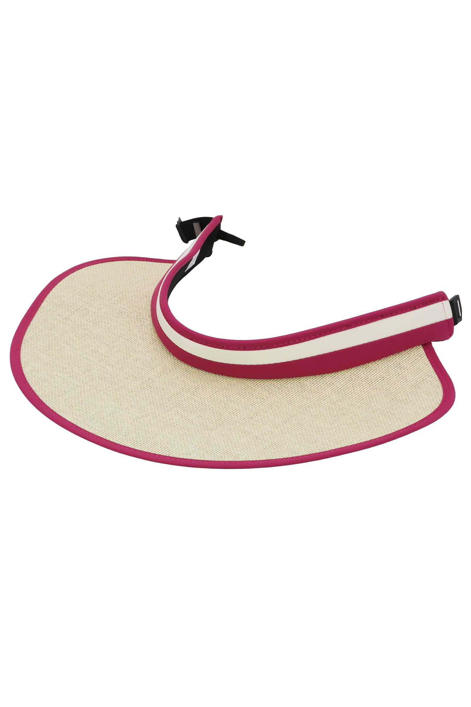 ASSORTED Stripe Paper Straw Roll-up Pack N Go Sun Visor for wholesale on Faire12