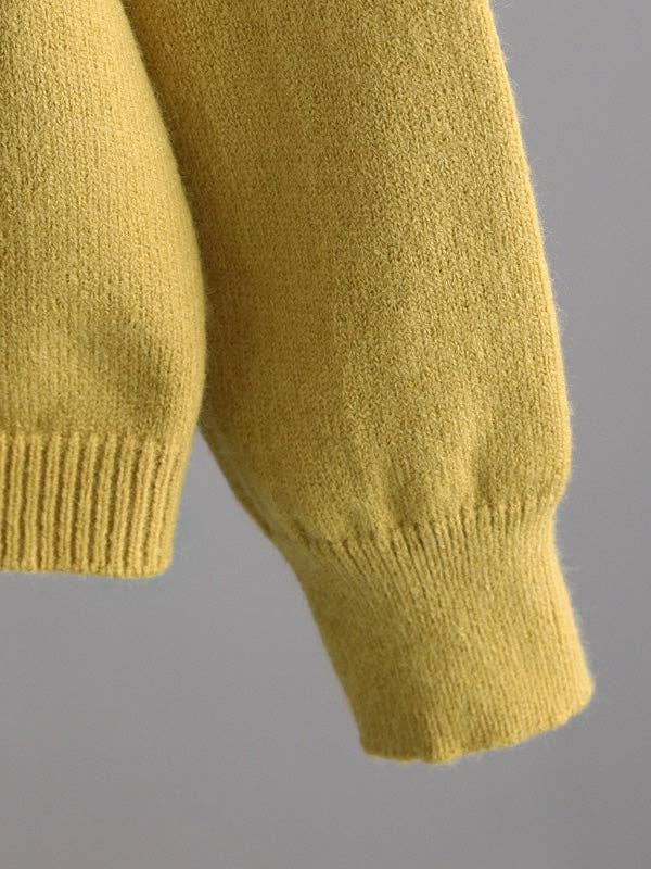 Plush Looks - Vendita all'ingrosso Completo top e pantaloni (NON loungewear) - Donna - Set di due pezzi in maglione polo a maniche lunghe Urban in tinta unita e pantaloni a gamba larga7