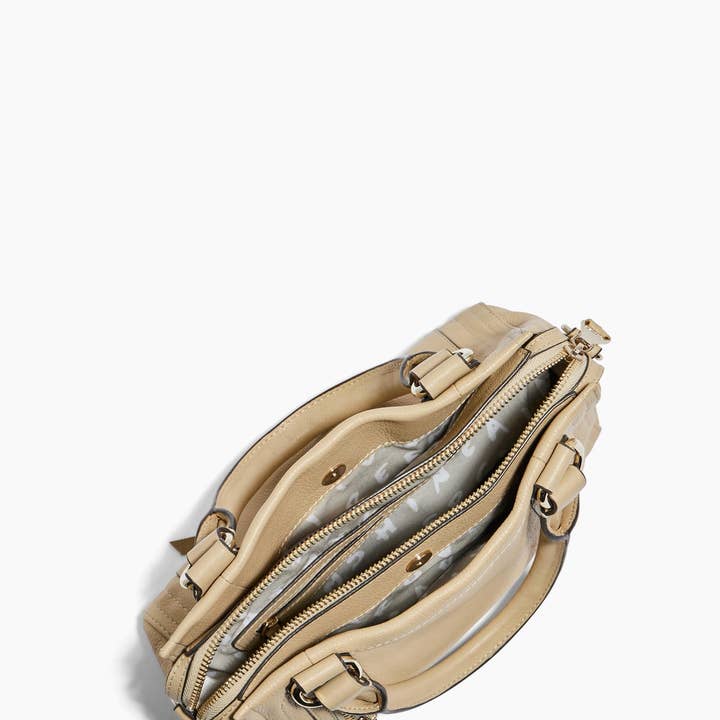 Camel Zip Me Up Mini Satchel for wholesale on Faire3