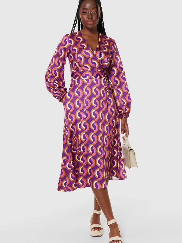 Closet London wikkeljurk met hoge laag D9538 voor wholesale door Closet London