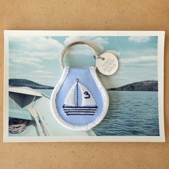 Three Potato Four - Wholesale Keychain - Unisex - Patch Keychain - Sailboat