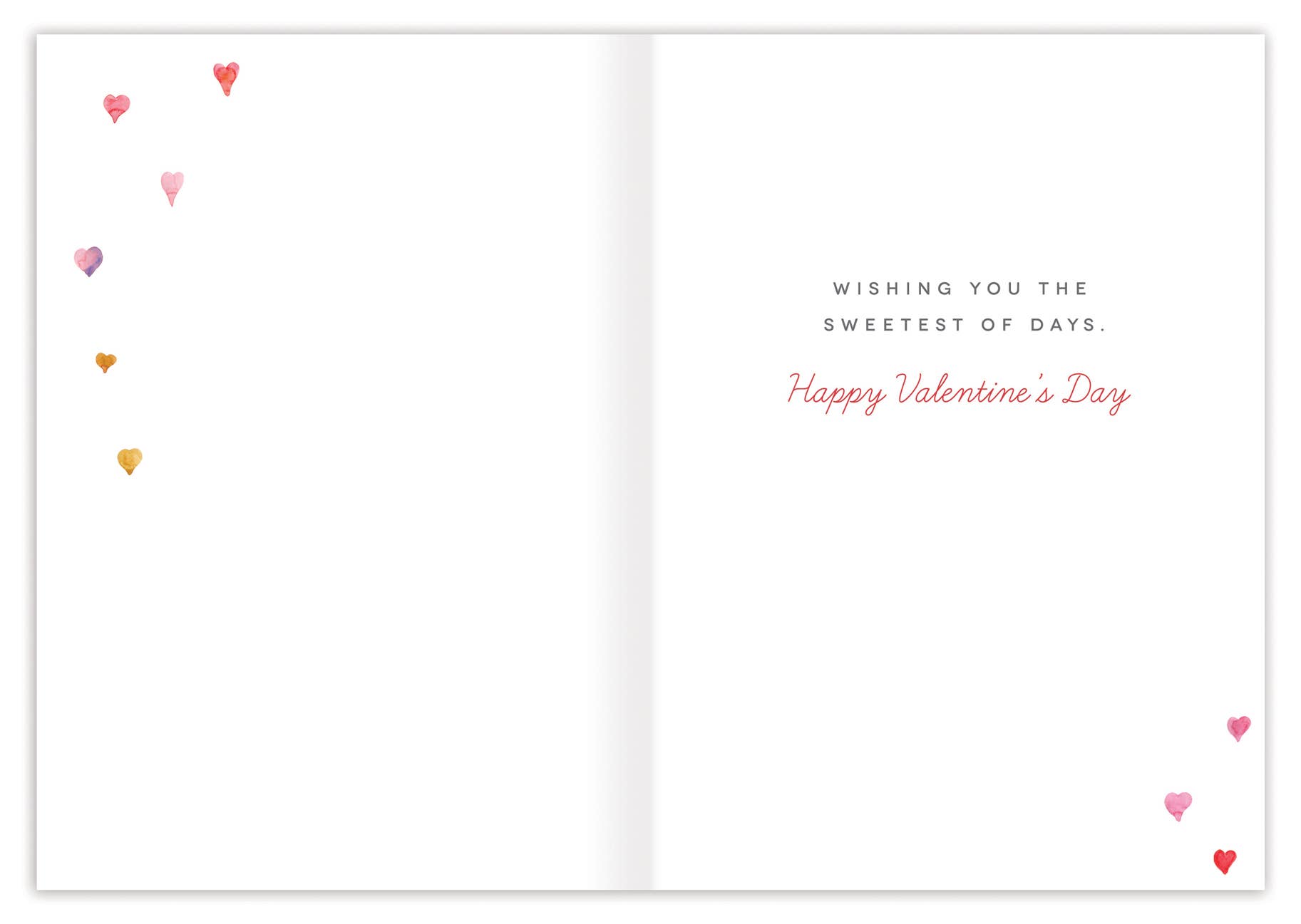 Biely & Shoaf - Wholesale Valentine's Day Card - Watercolor Hearts Valentine's Day Card1