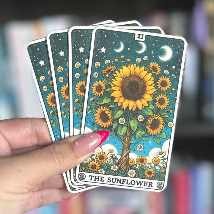 Marcador de Livros Floral Celestial de Girassol - O Girassol por atacado de The Bookmark Coven