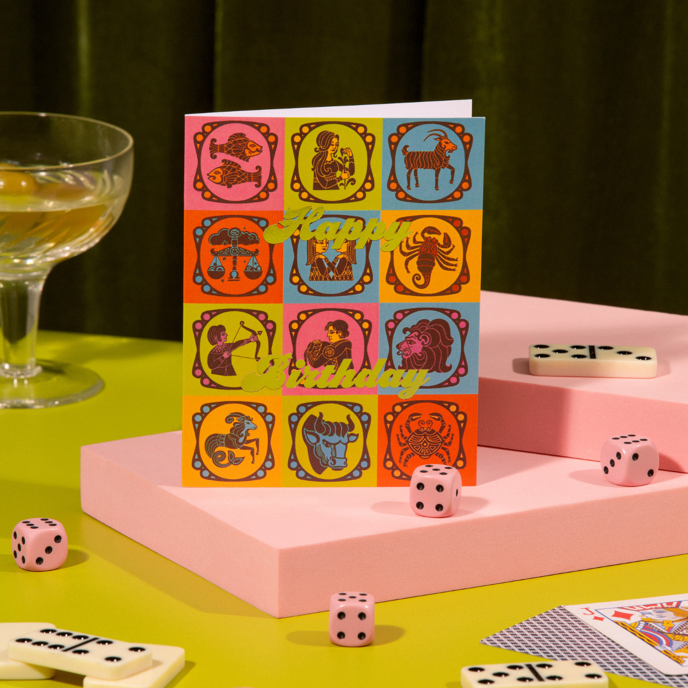 Lucky Goods Paper - Wholesale Birthday Card - Zodiac Birthday – Foil Astrology Birthday Card1