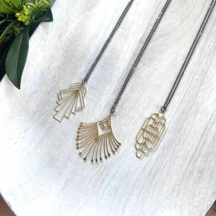 Art Deco Necklace Package for wholesale by Harlow Jewelry