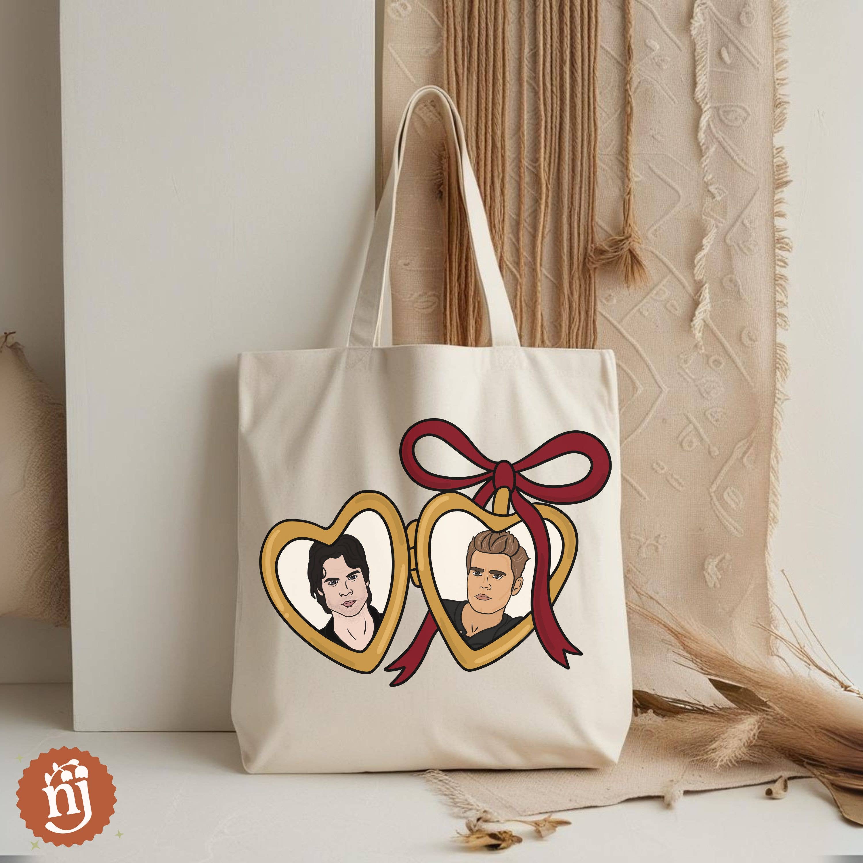 Nearly June Design Co - Wholesale Tote Bag - Women's - The Vampire Diaries Salvatore Brothers Locket Tote Bag0
