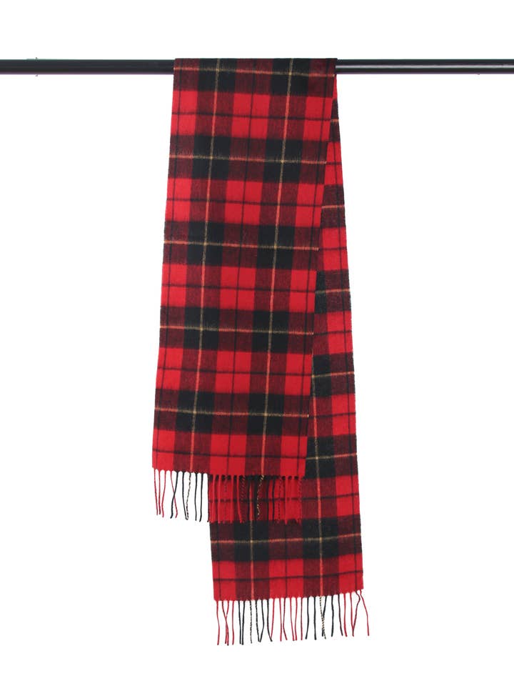 Pure Lambswool Scottish Scarf - Wallace Tartan for wholesale by HEJ TRADING LTD