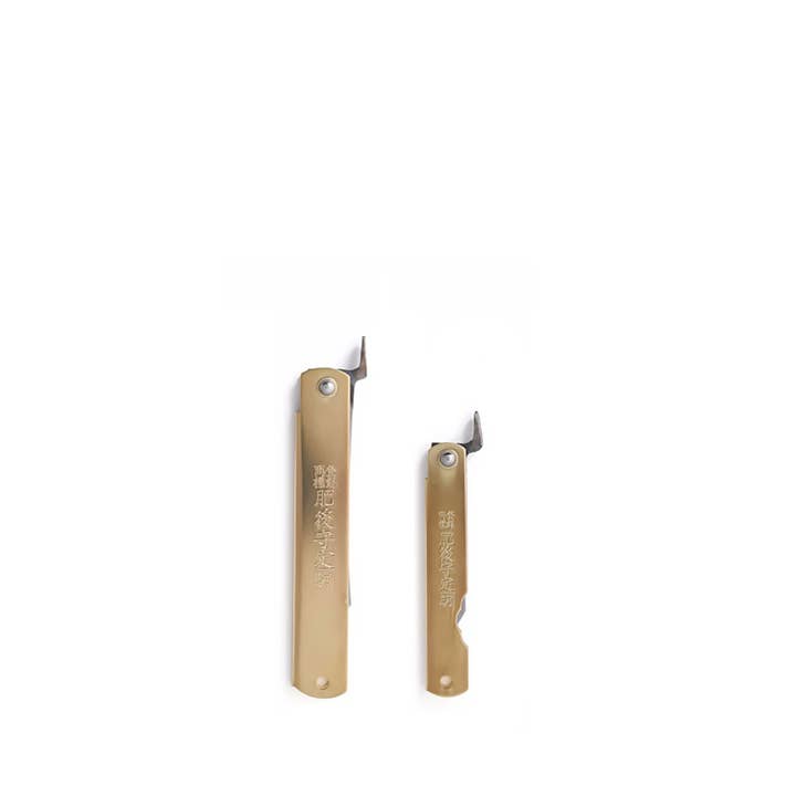 Japan Best - Wholesale Pocket Knife/Holder - Higonokami Folding Knife - Brass