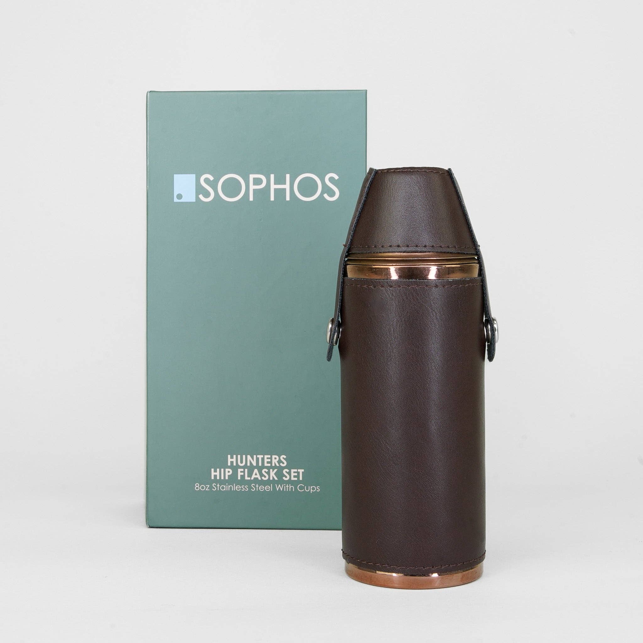 Sophos – wholesale Plunta – 8 oz Koppar Hunters Fickplunta med två koppar6
