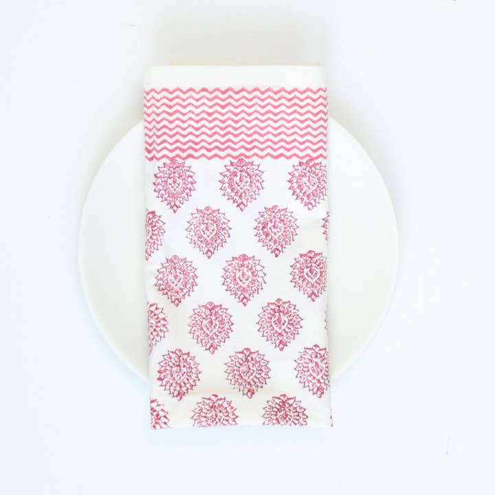 Rozablue - Wholesale Dinner & Cloth Napkin - Handmade Little Lotus Roza Dinner & Cloth Napkin1