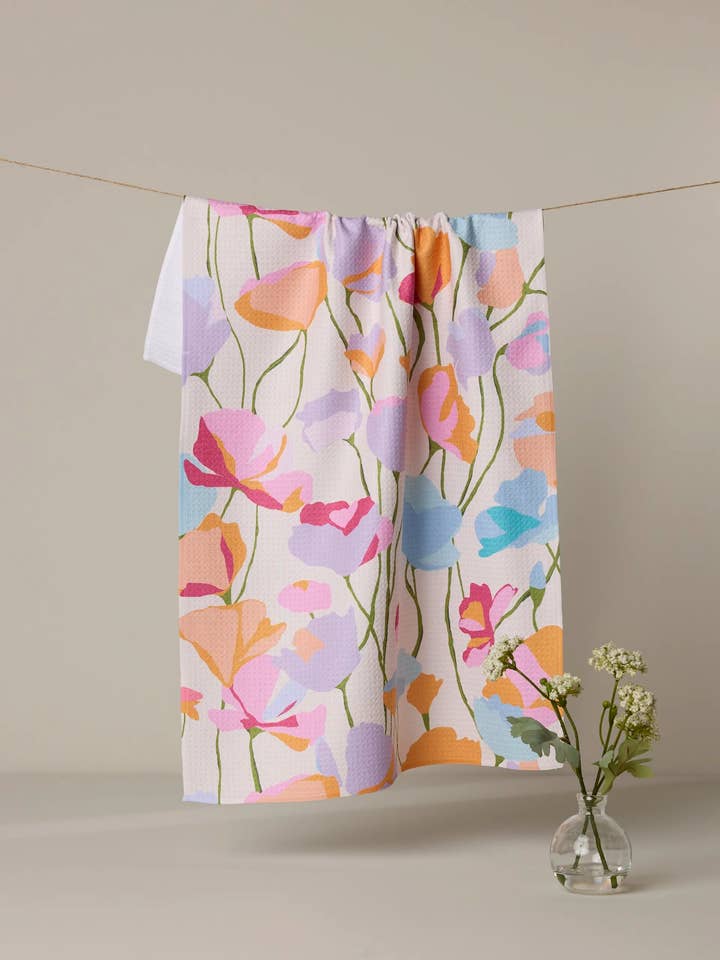 Torchon de cuisine « Jardin ensoleillé » pour la vente par Geometry