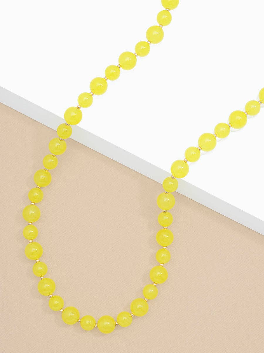 ZENZII Jewelry - Wholesale Beaded/Pearl Necklace - Mixed Glass Bead & Links Long Necklace21