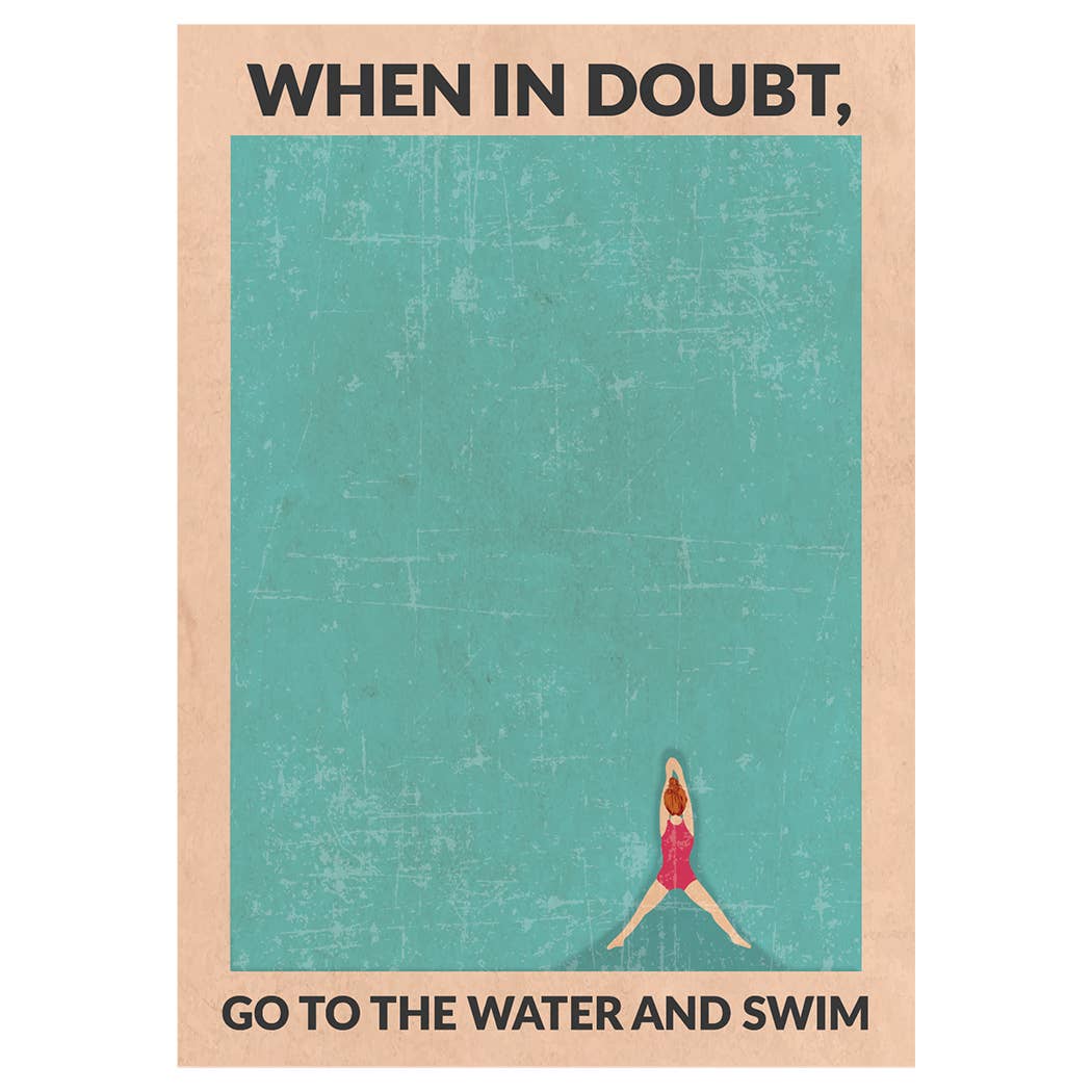 WallChart.Co – wholesale Art print – Open Water (redhead)0