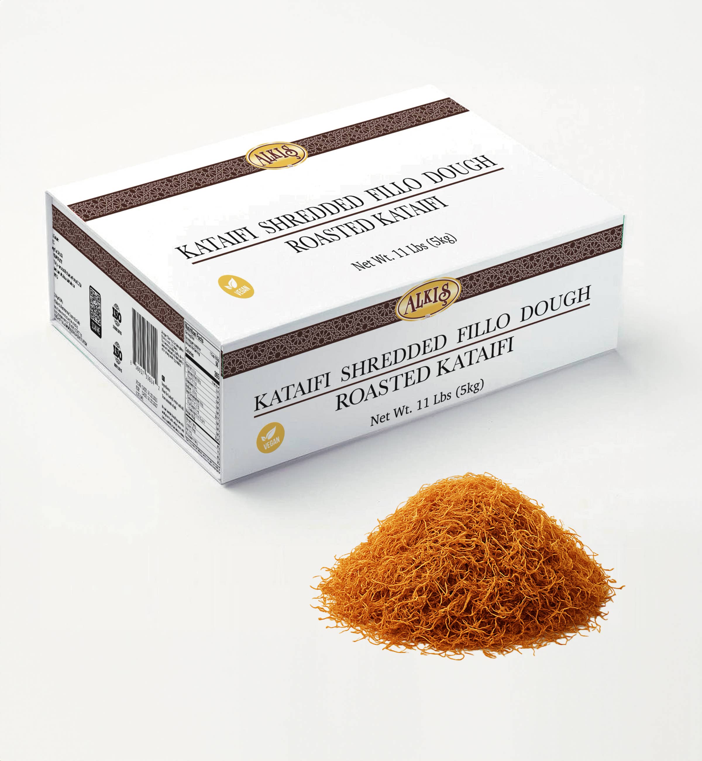 Porsima - Wholesale DIY Food Kit - Alkis Roasted Kataifi Shredded Fillo Dough 5 Kg /11 lb