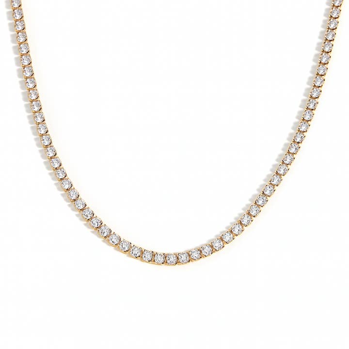 18K Vergulde Tennis Ketting · Waterdicht · Anti-aanslag voor wholesale door Animira Jewels