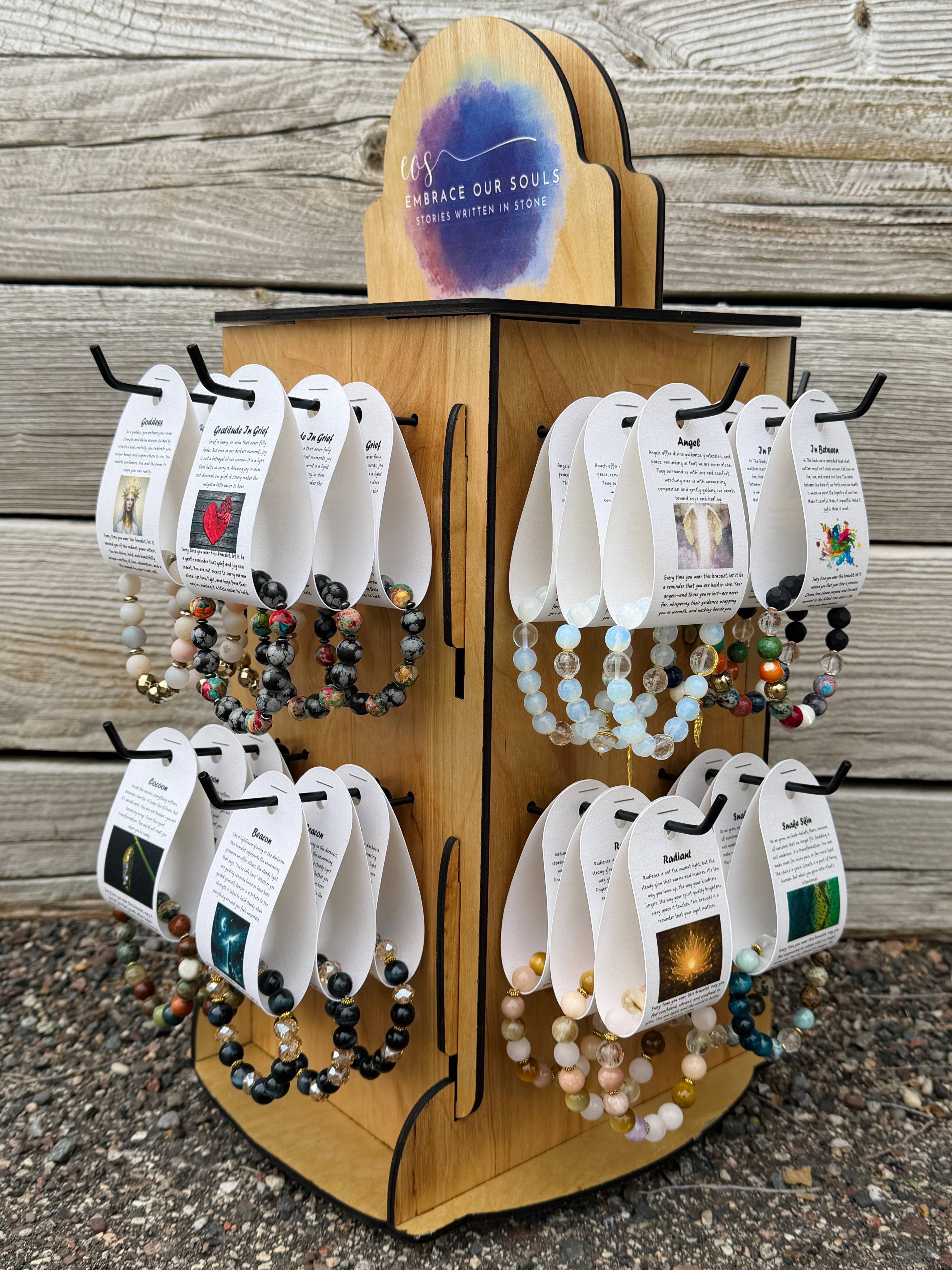 Embrace Our Souls - Wholesale Jewelry Stand & Display - Wholesale Best-Sellers - Spinning Display (48 Bracelets)