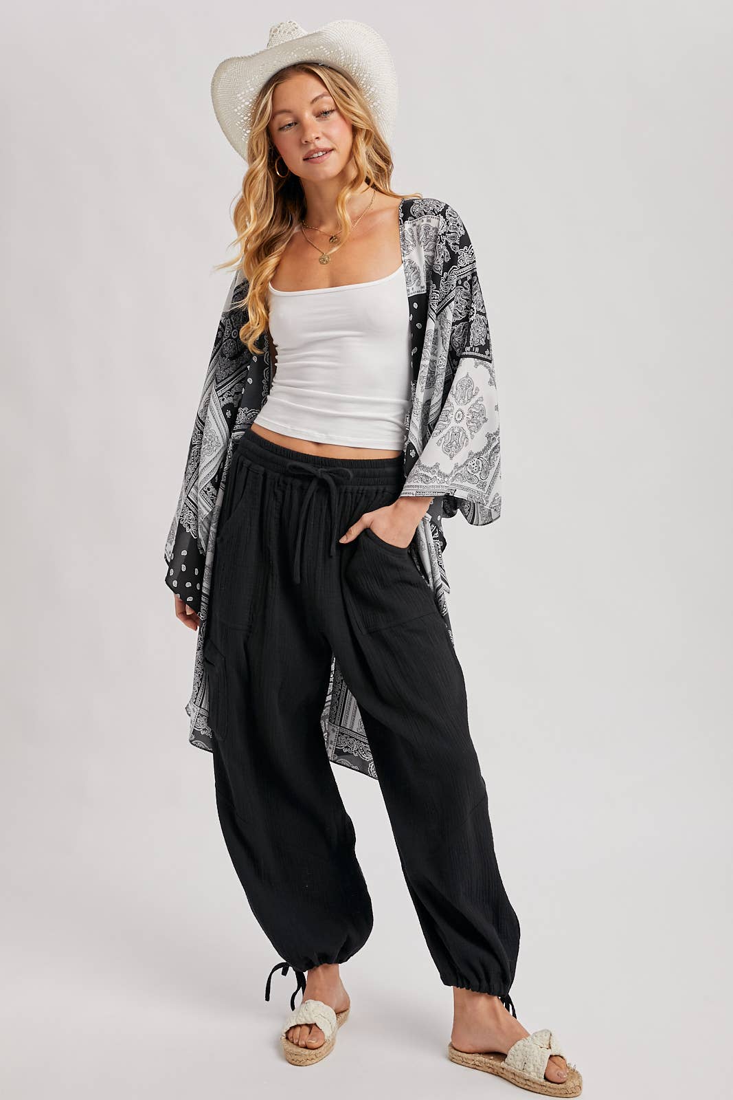 Bluivy - Wholesale Pants - Women's - JOGGER HAREM DRAWSTRING PANTS6