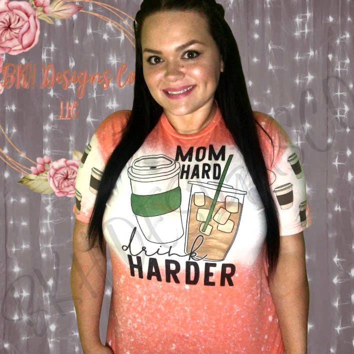 Mom Hard, Drink Harder for wholesale by BKH Designs Co LLC