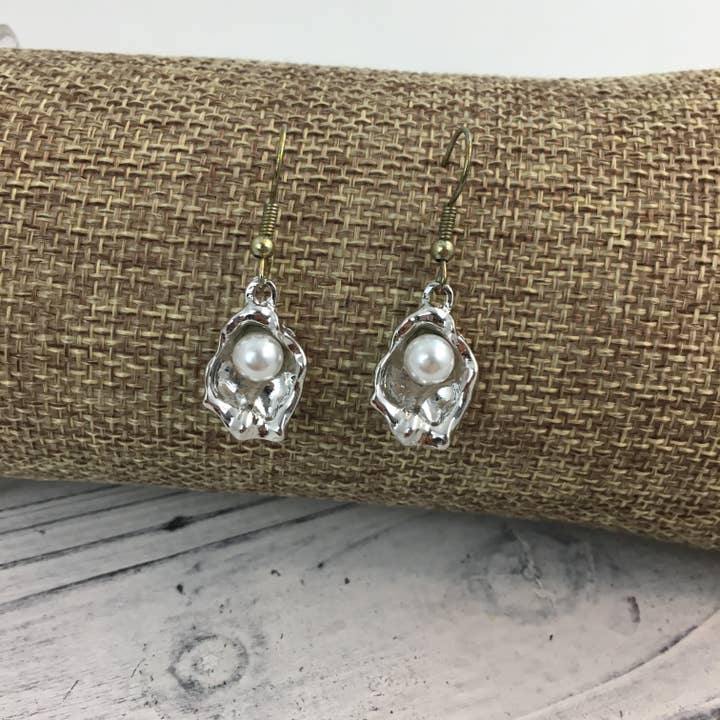 Oyster with Pearl earrings for wholesale by SongLily