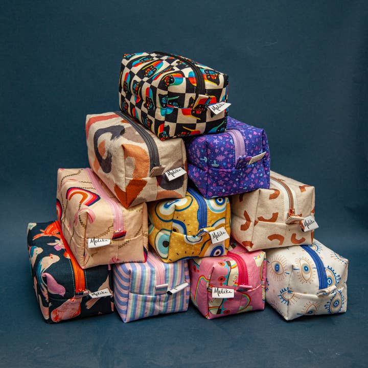 Boxy Bags, Dopp Kits for wholesale by Melike Carr