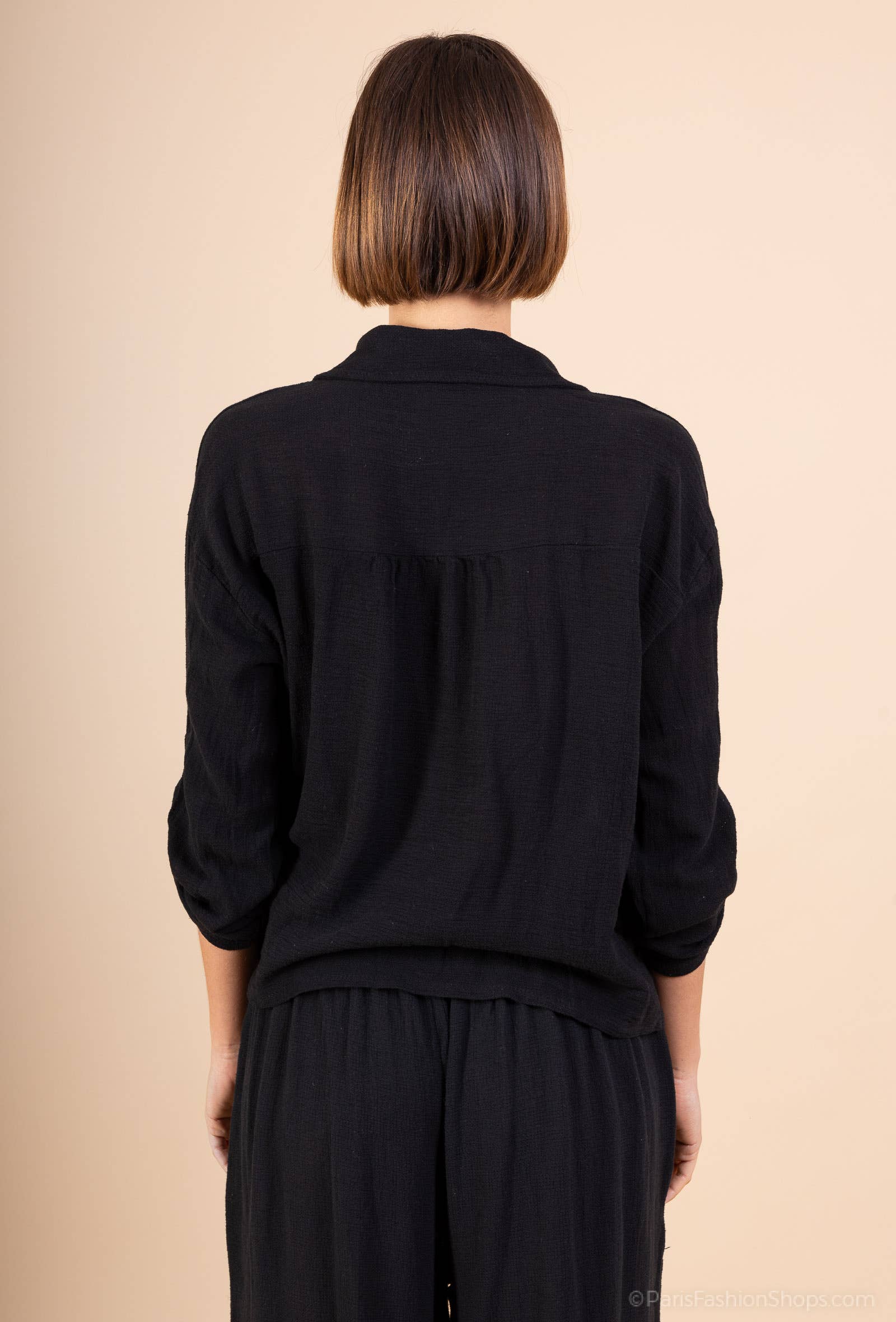 Shyloh - Wholesale Button Down Shirt - Women's - Linen cotton top 157823