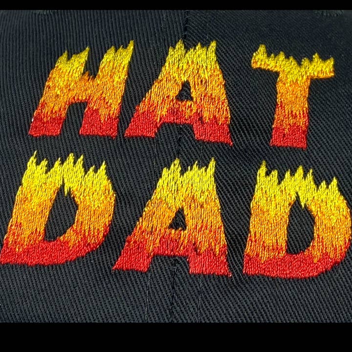 IncredibleGood Inc - Vendita all'ingrosso Cappellino da baseball - Uomo - Cappello da papà «Hat Dad», ricamato con fiamme, nero, taglia unica5