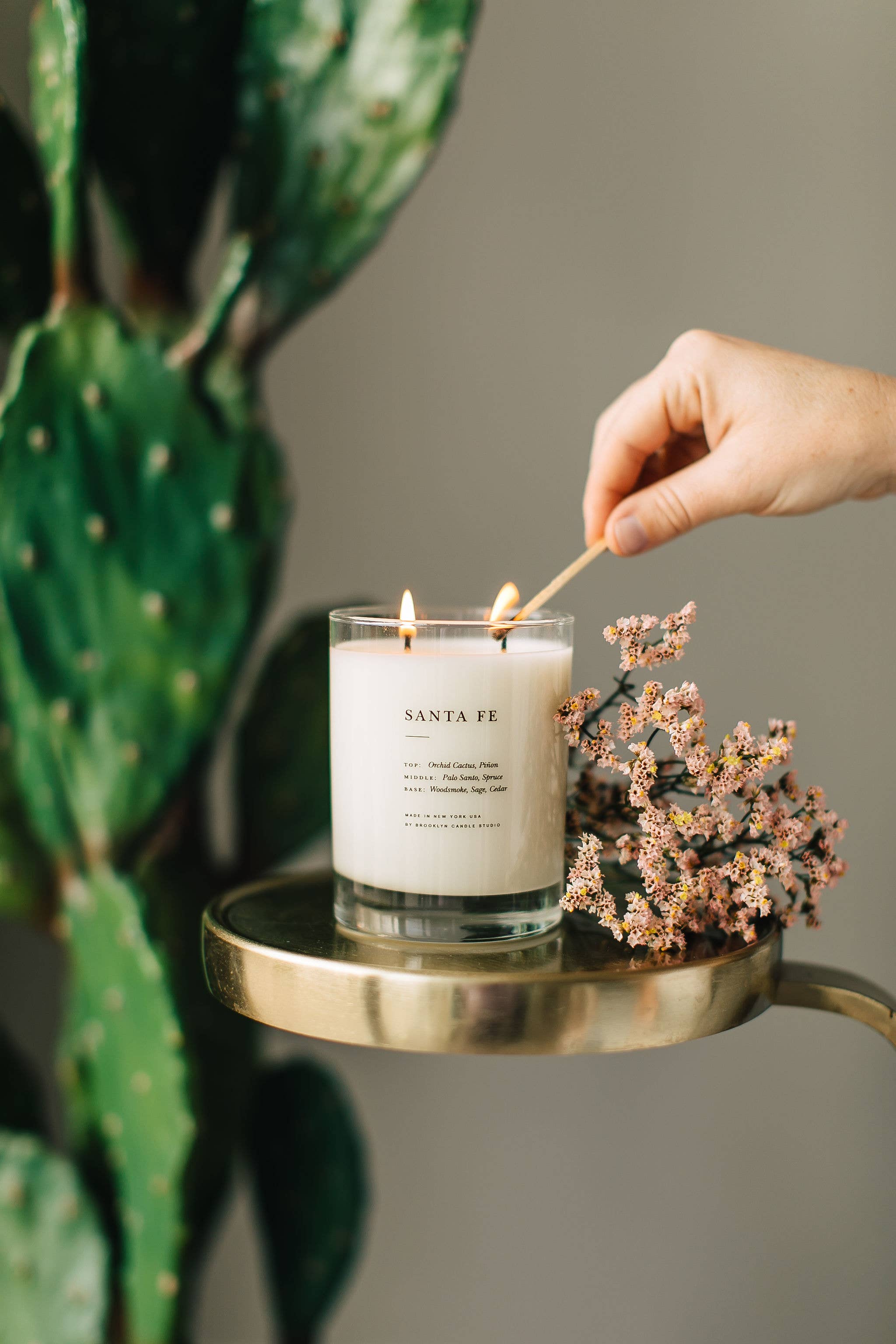 Brooklyn Candle Studio - Vente Bougie en bocal - Bougie classique à 2 mèches Santa Fe1