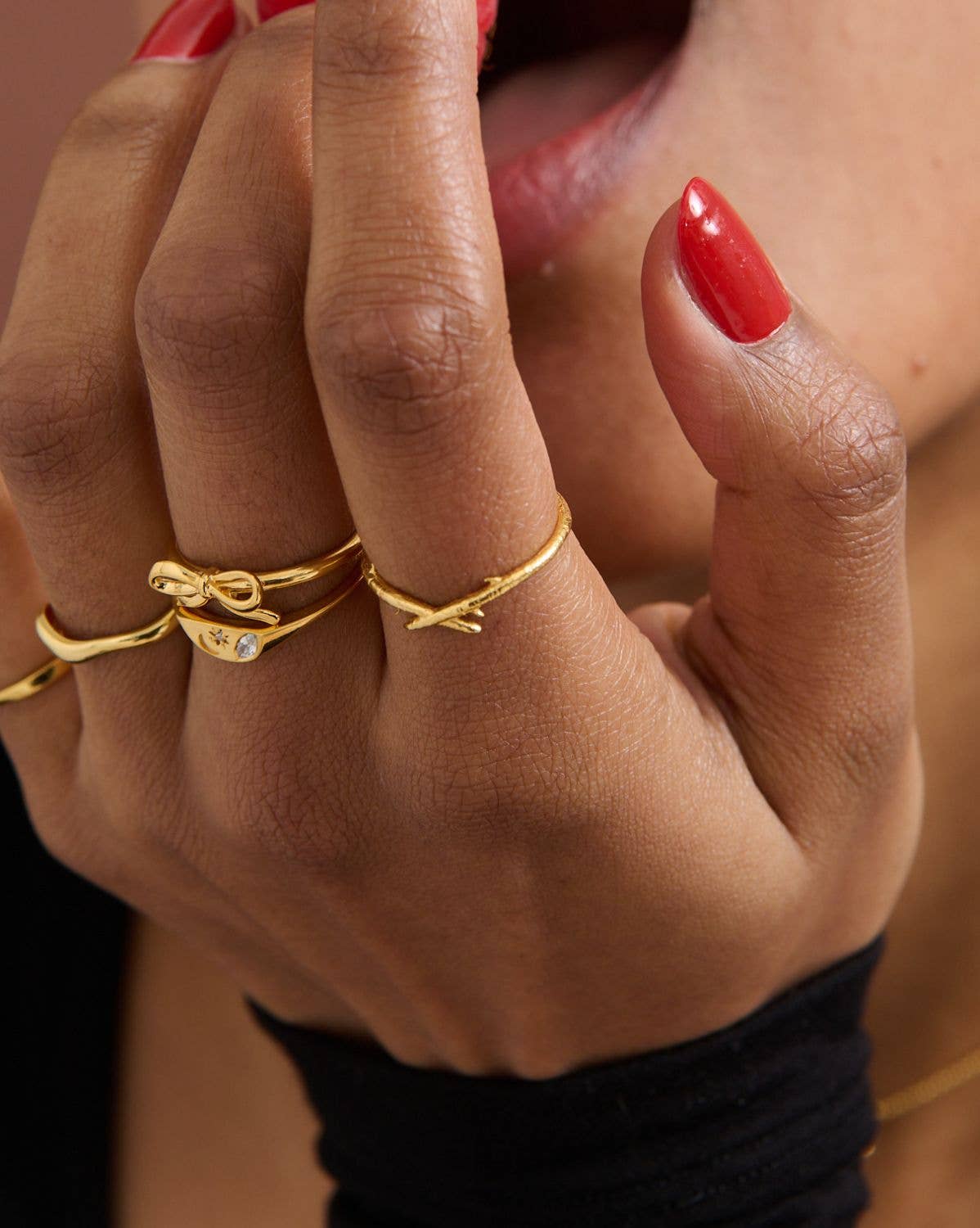 S-kin Studio Jewelry - Wholesale Band/Stacked Ring - Seren Thorn Stacking Ring5