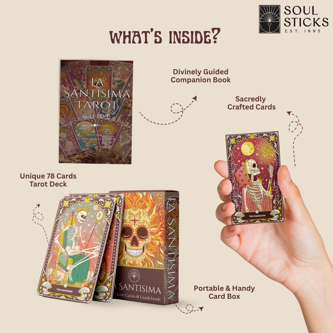 Designs by Deekay Inc. - Wholesale Tarot Cards - La Santisima Tarot Card Deck4