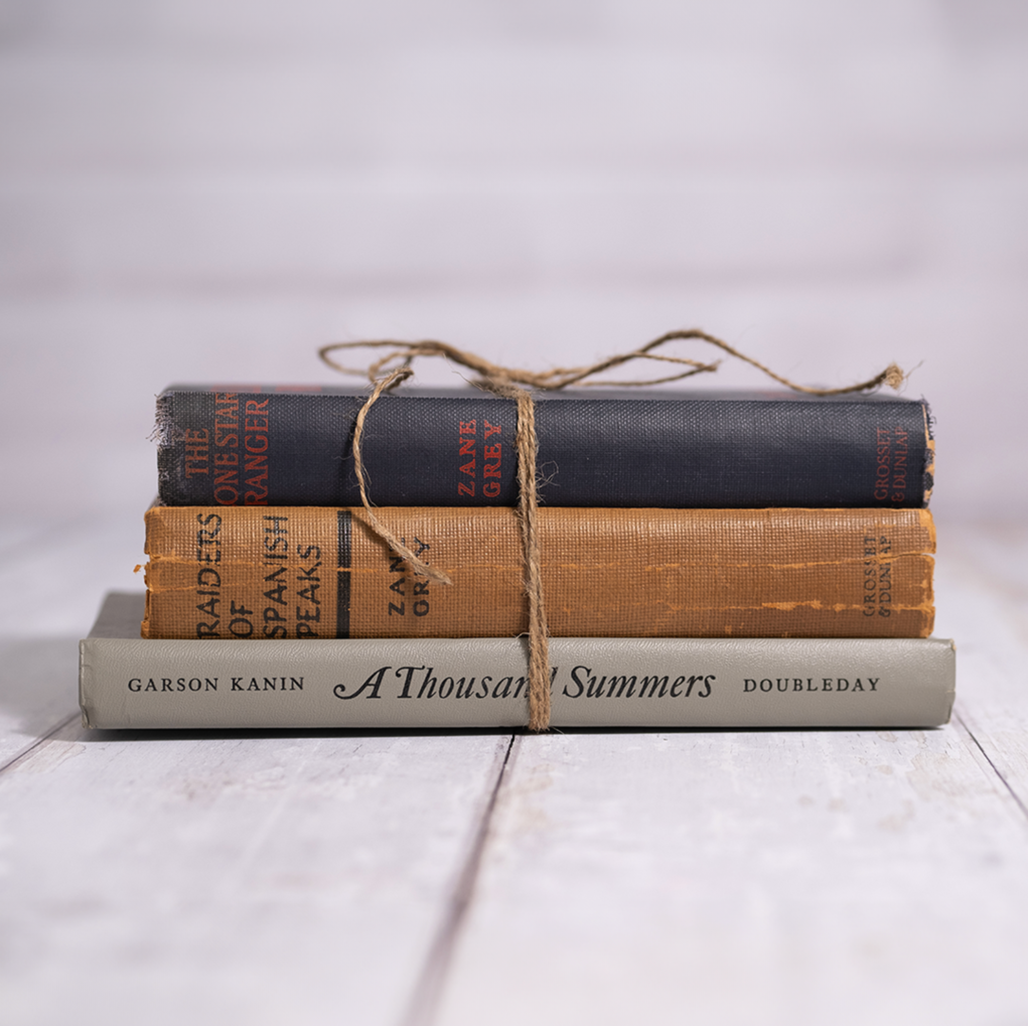Made Market Co. - Wholesale Decorative Tabletop Object - Decorative Vintage Books Decor - Neutrals  Set of 39