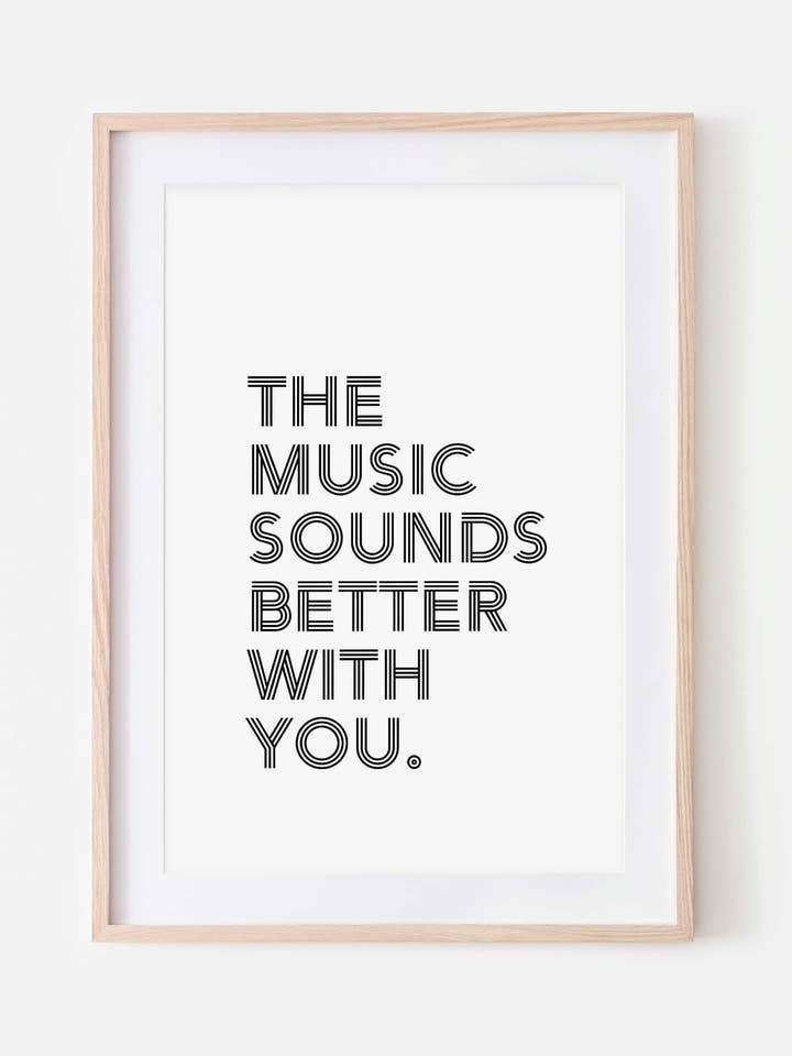 La musique sonne mieux avec votre imprimé pour la vente par Slinky Prints