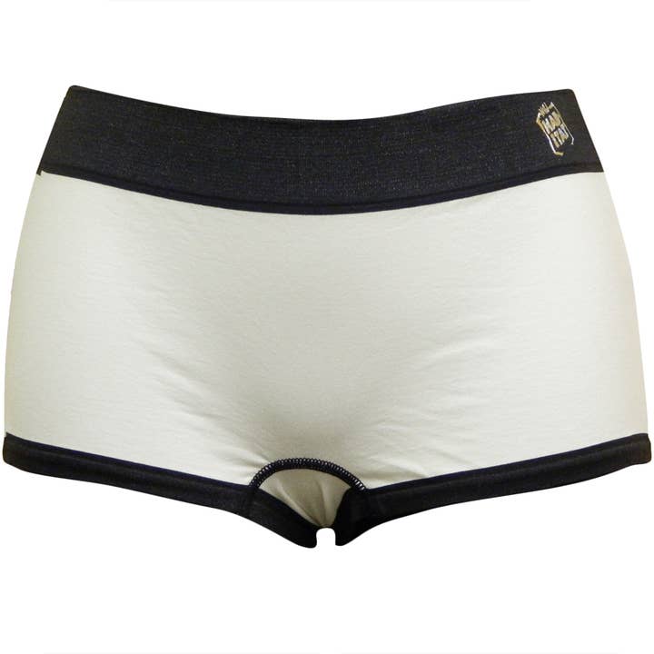 Official Store – Engroshandel Undertøj - Dame – Zebra Off White Ensfarvede Kvinders Boyshorts