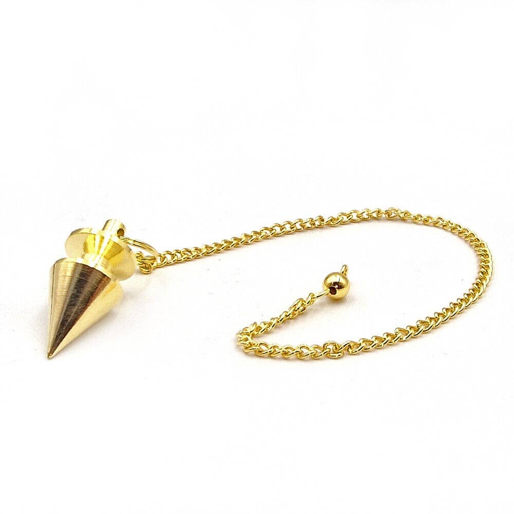 Shamans Crystal - Wholesale Meditation Supplies - Brass Pendulums, Brass Dowsing Pendulums with Gift Pouch30