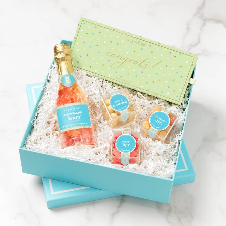 Sugarfina - Wholesale Gummy - Ultimate Graduation Gift Box - Bento & Celebration Bottle V2