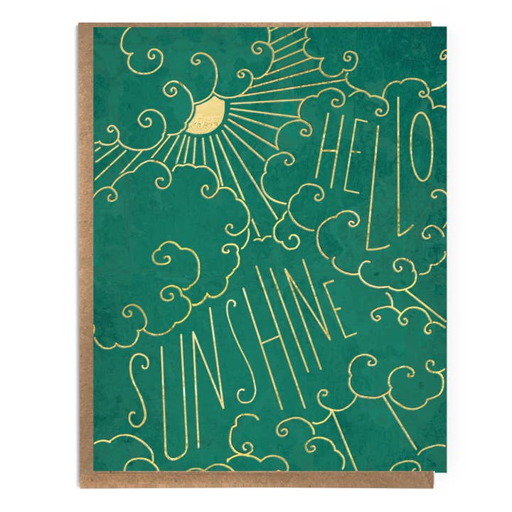 Hello Sunshine; Cute Friendship Card; Fun Romantic Card for wholesale by A Zillion Dollars