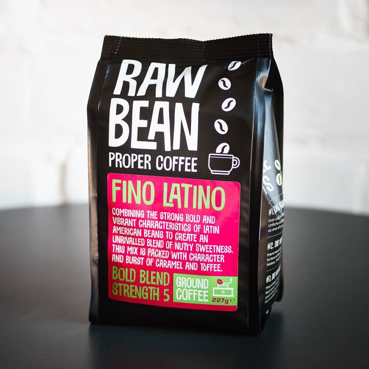 Fino Latino 227g - Blend Ground Coffee for wholesale by Raw Bean Coffee