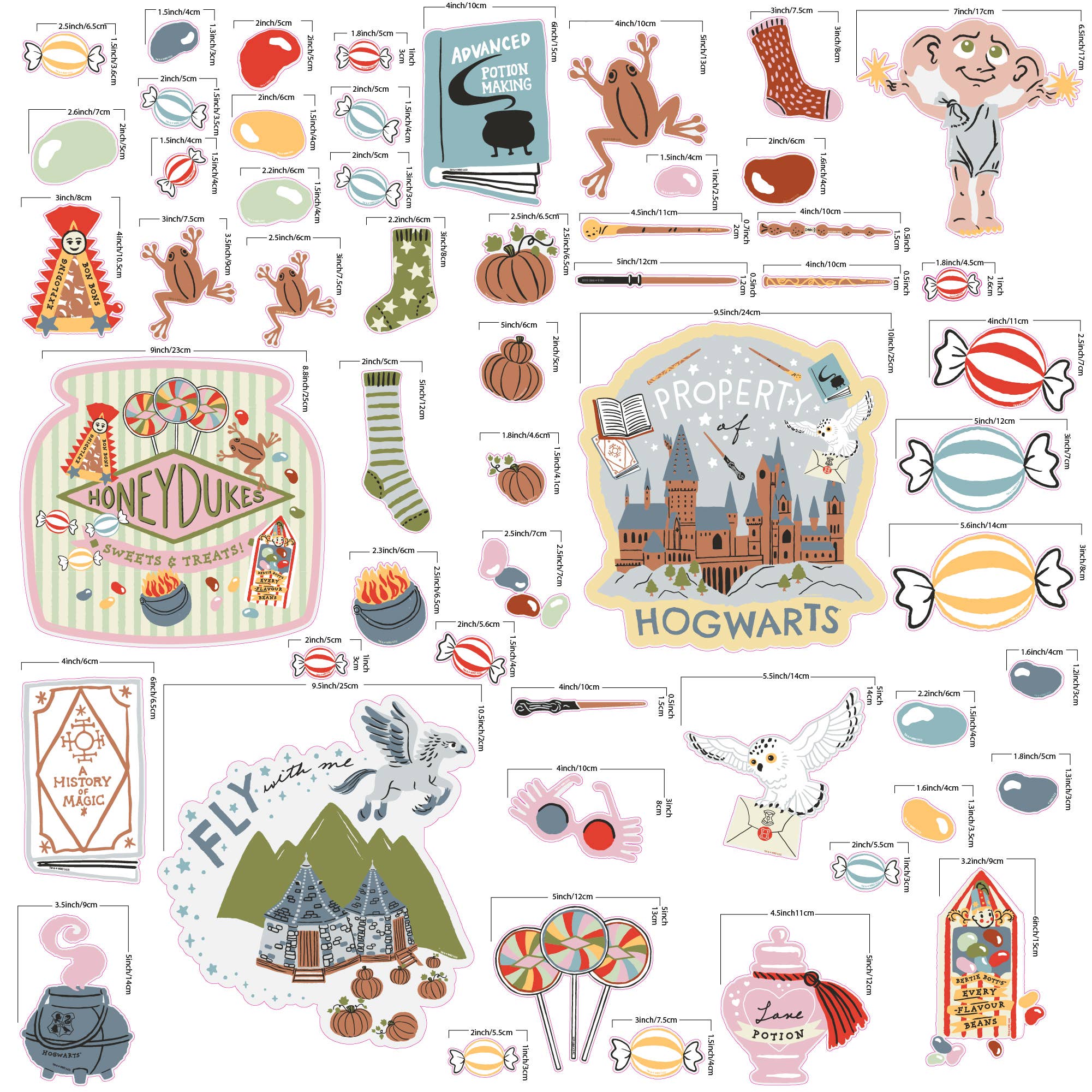 Conquest Journals - Wholesale Wall Decal/Stickers - Harry Potter Honeydukes Window Clings3