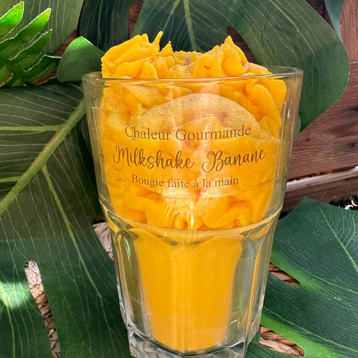 Chaleur Gourmande - Wholesale Novelty Candle - Banana milkshake candle