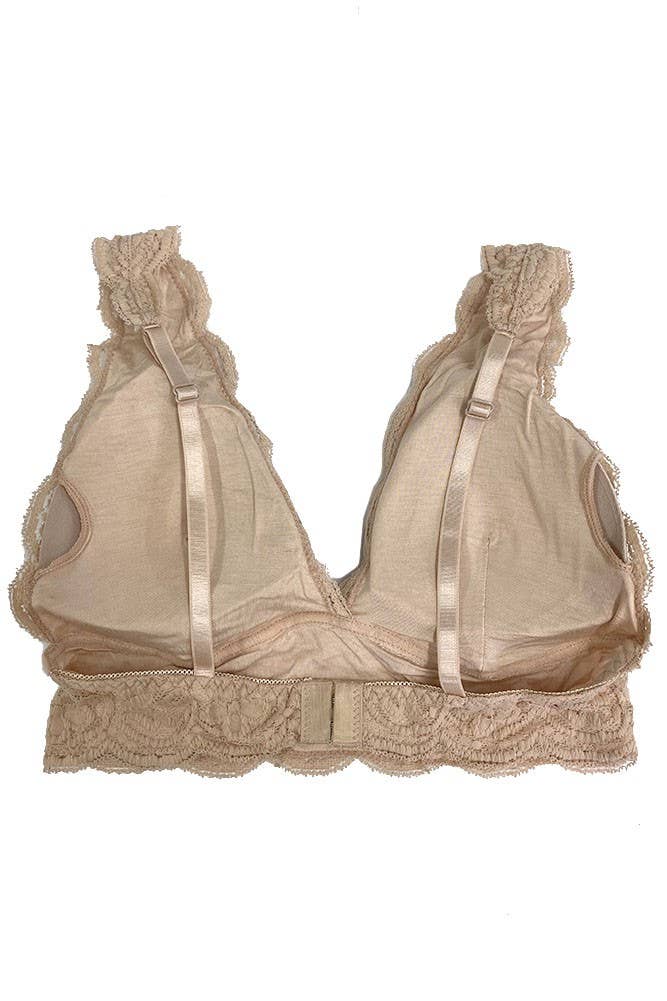 Hana - Vendita all'ingrosso Bralette - Donna - Bralette in pizzo morbida ed elegante con imbottiture rimovibili (6 pezzi)7