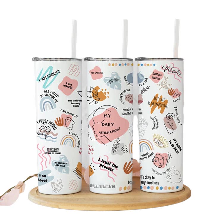 Affermazioni quotidiane sulla salute mentale 20
Bicchiere Oz per la vendita all'ingrosso da parte di Perfectly Diverse Trendz, LLC